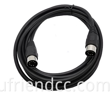 customized MIDI din cable with 6pin 7pin 8pin male to male or female to male speak audio cable